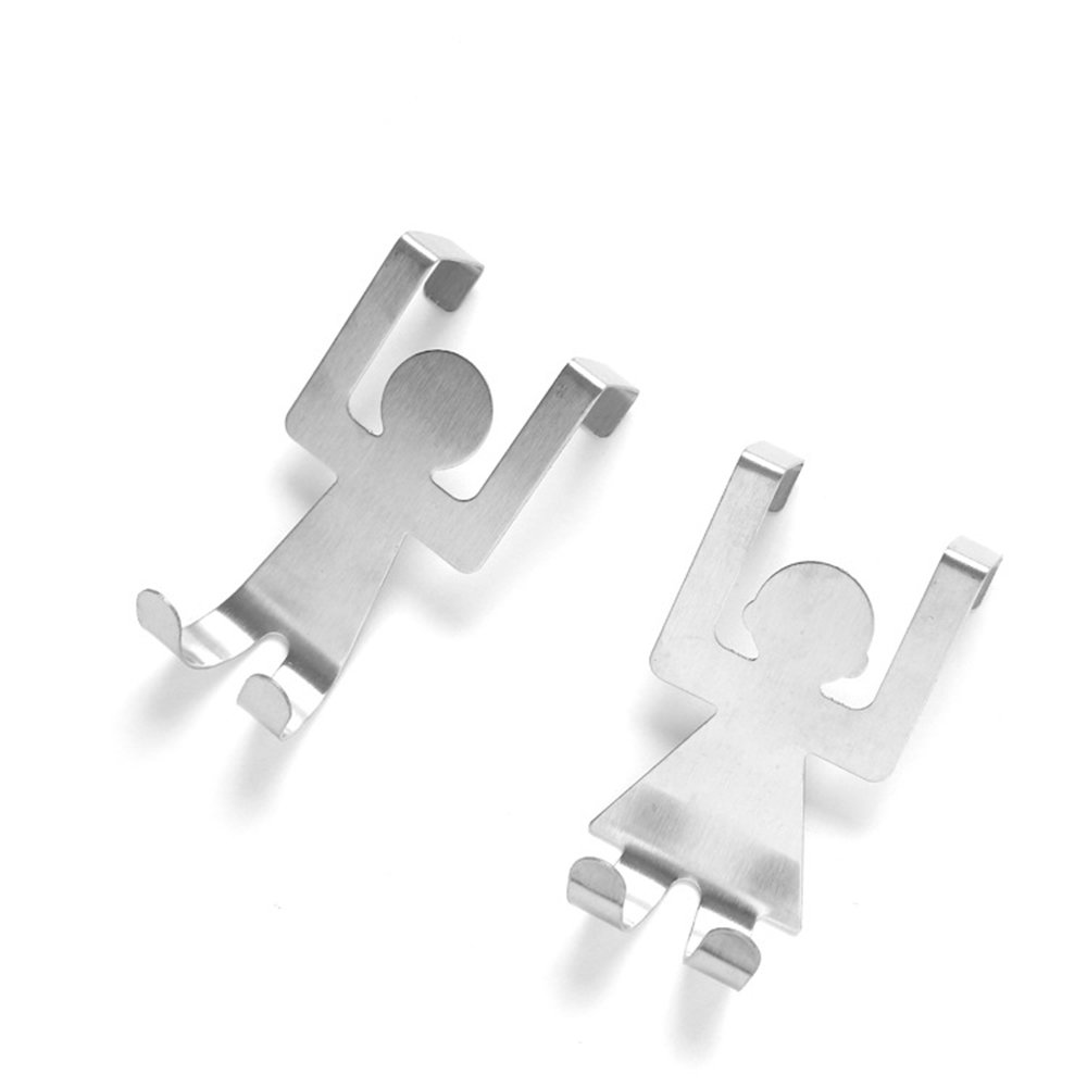 Almacenamiento y organización Juego de 2 Ganchos de Acero Inoxidable