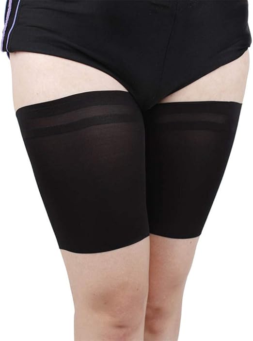 Ksweet Plus Size Thigh Bands Anti Chafing Non Slip for Workout Men/Women Thigh High