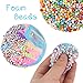 DIY Cloud Slime Kit with Instant Snow Powder, Colorful Butter Fluffy Floam Slime Foam Beads Sprinkles for Girls Boys, Stretchy Premade Cream Bubble Slime Scented, 4 Ball Mud Putty Toy Kids Party Favor