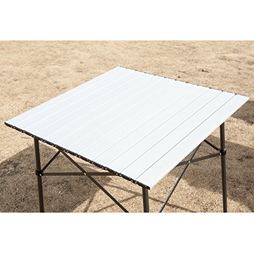 Timber Ridge RollUp Aluminum Camping Folding Table Camping Companion