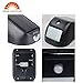 XINREE Easy-install 2 Way Power Ultra Bright Solar Light Outdoor Wireless Waterproof Security Motion Sensor Light for Patio,Deck,Yard,Garden,Driveway,Garage,Light More than 8 Hours Black Shell
