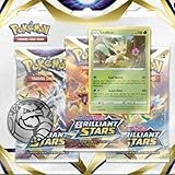Pokemon SAS9 Brilliant Stars 3 Pack Blister - Leafeon