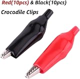 Hilitand 20Pcs Alligator Clips 28mm Insulated Electrical Test Probes view 2