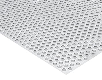 Edelstahl Lochblech Rundlochblech 1.4301 V2A RV10/15 300x500x1,5 mm