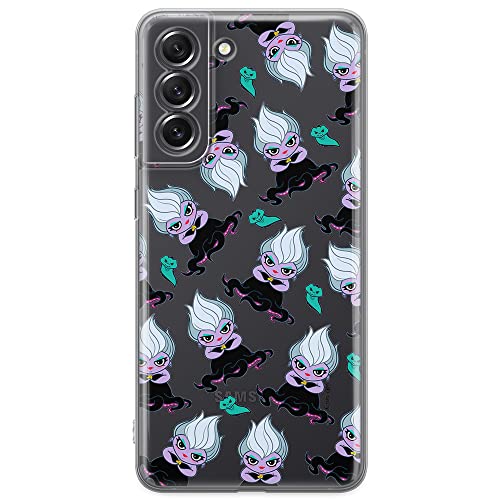 ERT GROUP Handyhülle für Samsung S21 FE Original und offiziell Lizenziertes Disney Muster Ursula 005 optimal an die Form des Handy angepasst, teilweise transparent