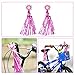 Kids Bike Horn, Children Bicycle Bell with 2 Pack Bike Handle Streamers Bike Accessories for Girls or Boys (Pink)…