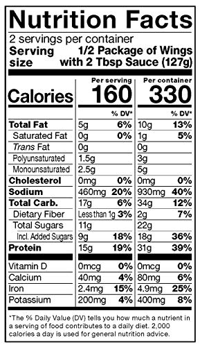 Gardein Sweet and Tangy Barbecue Wings, Meatless Protein Packed Wings, Contains Sauce Packet, 9 Ounce (Frozen) - Thumbnail 2
