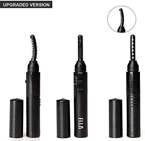 NIPOO Heated Eyelash Curler with Comb Design - Electric Lashes Curler with Dual Temperature and Fast Heated Function, Growth - Massage Wand ( Upgraded Version)