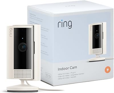 Ring Innenkamera (Indoor Camera 2. Gen.) | Überwachungskamera für den Innenbereich | 1080p-HD-Video, Privatsphäre-Sichtschutz, WLAN, ideal für Haustiere | Mini Sicherheitskamera zur Selbstinstallation