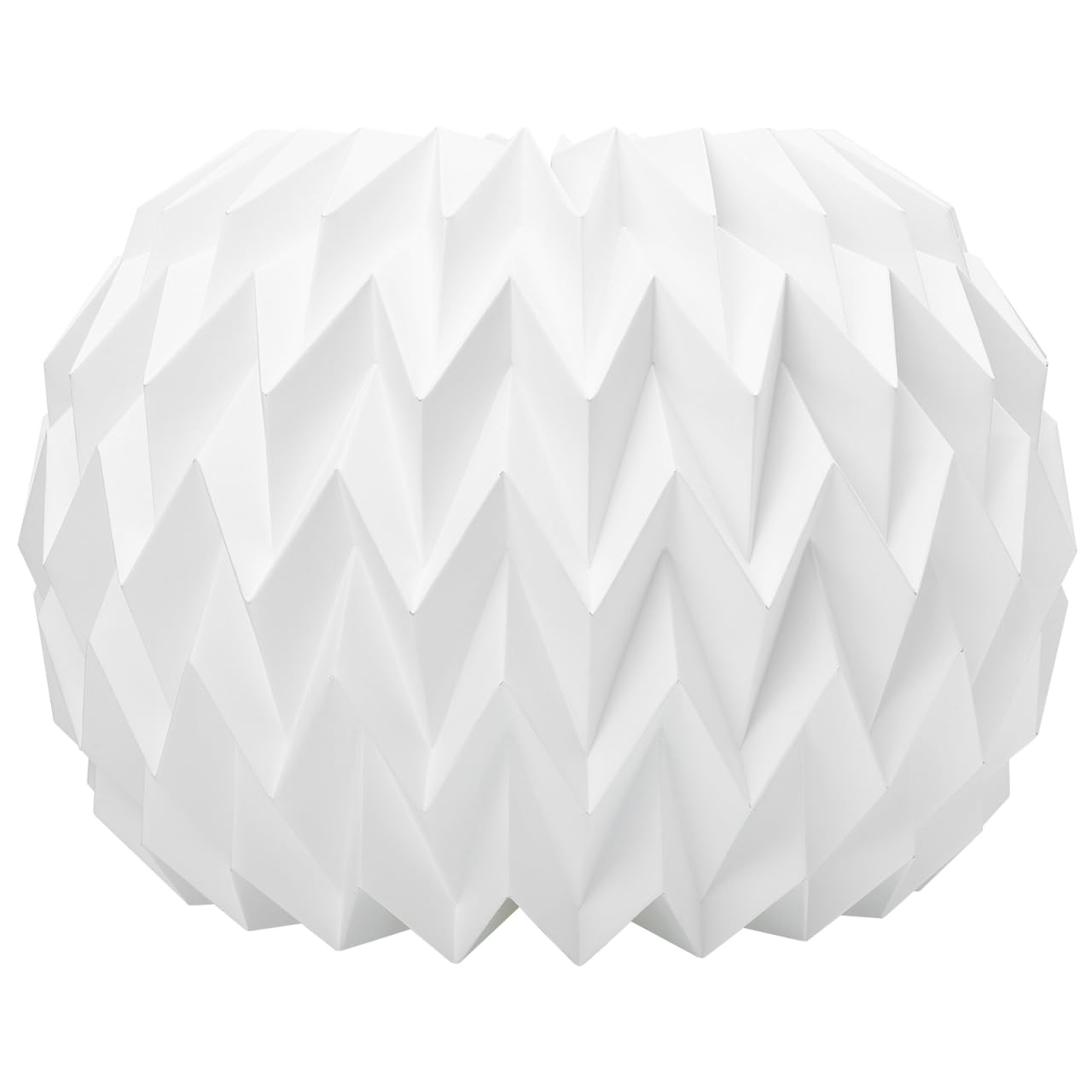 Housoutil Foldable Origami Lantern Lampshade 15.7 Inch Paper Hanging Light Cover for Home Bar Cafe Ceiling Lighting Nordic Minimalist Style