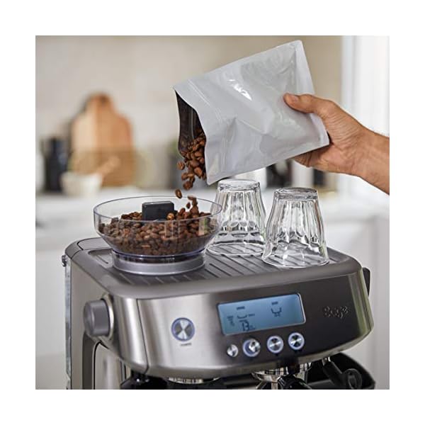 Sage Appliances Barista Pro Espressomaschine und Kaffeemaschine mit Milchaufschäumer, Siebträgermaschine, SES878, 1 cups… – Bild 5