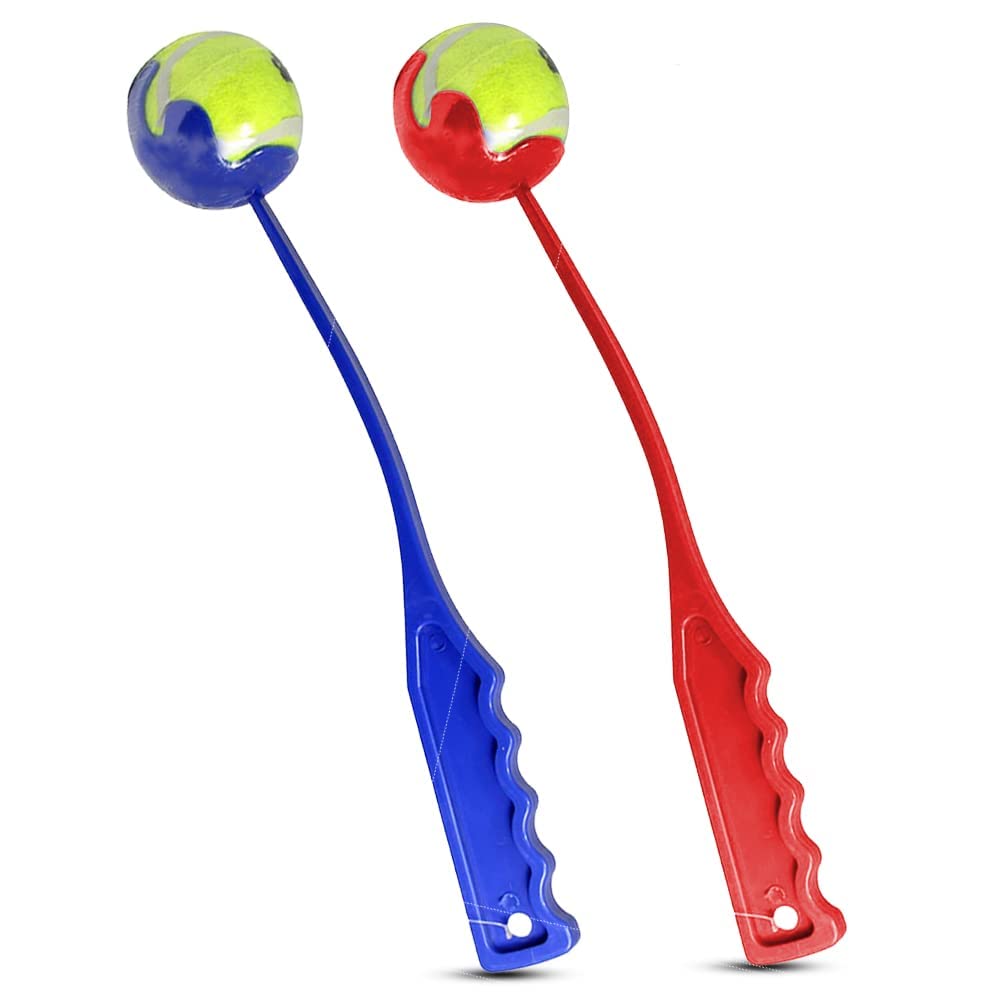 Dog ball Launcher for Dogs Chase Fetch Game Toys for Large Medium Small Dogs Throw Tennis Ball Portable Hands-Free Pick Up and Throwing Play Toy Puppy Exercise &Training 1Pc Small Random Color
