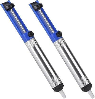 Kjzeex 2 Pack Desoldering Pump Solder Sucker Tool Vacuum Blue