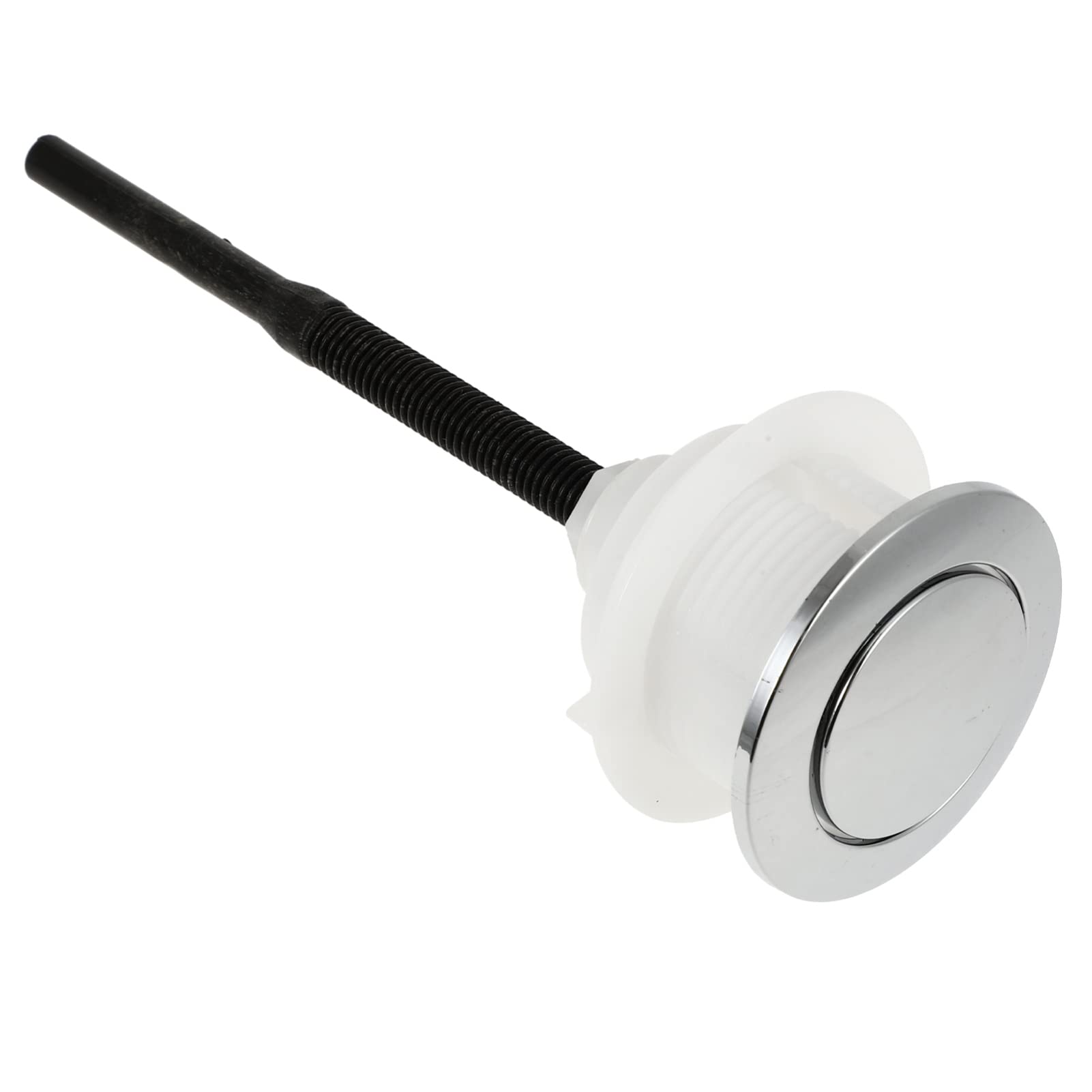 Housoutil Toilet Tank Button Single Push Flushing Toilet Button Replacement Replaced Flush Button for Home Bathroom 38×46mm