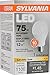 SYLVANIA LED Light Bulb, 75W Equivalent A19, Efficient 12W, Medium Base, Frosted Finish, 1100 Lumens, Soft White - 1 Pack (79291)