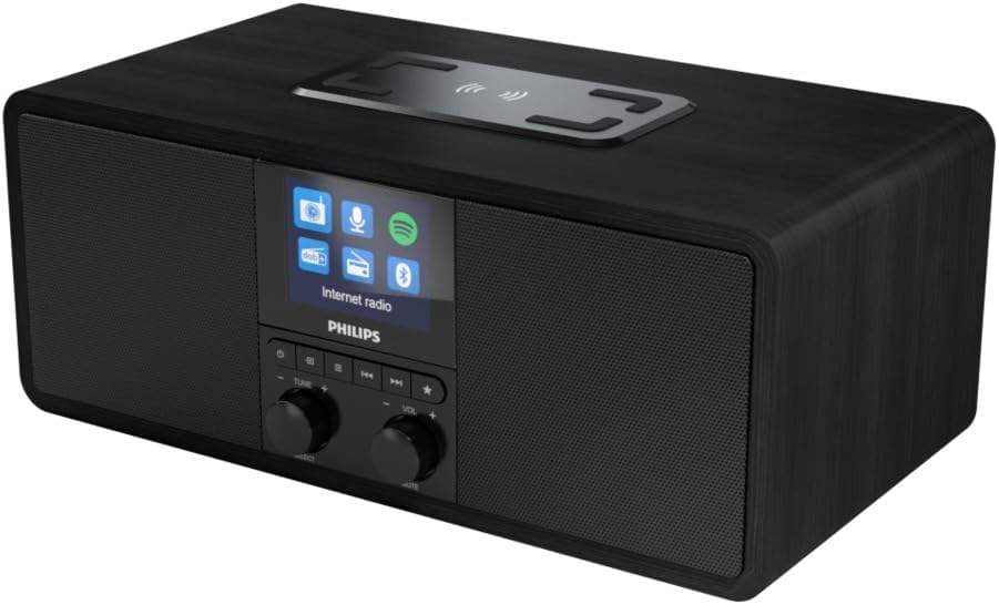 Philips R8805/10 Internet Radio DAB+ FM Spotify Bluetooth Qi Charge USB