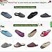 HomeTop Women’s Cozy Plush Fleece Slip On Memory Foam House Slippers (Medium / 7-8 B(M) US, Black)