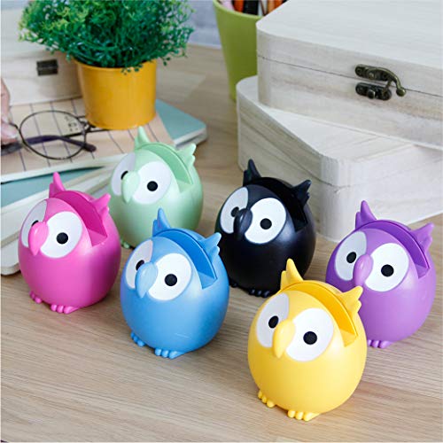 Homu Owl Sunglasses Eyeglass Holder Stand, Display Rack Smartphone Holder - Yellow - Thumbnail 5