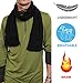 Ideas In Life Heated Scarf with Neck Heating Pad - Black Electric Battery Powered Heated Neck Wrap for Men and Women as Warming Scarf with Pockets