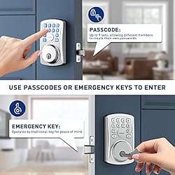 Signstek Keyless Entry Door Lock, Electronic Keypad