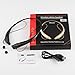 LeadTry Stereo In-ear Noise Cancelling Wireless Headset with Microphone for Apple, IPhone, IPad, Samsung and Sony, Black