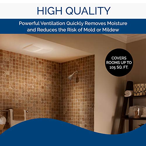 BroanNuTone SPK110 Sensonic Bathroom Exhaust Fan With Bluetooth