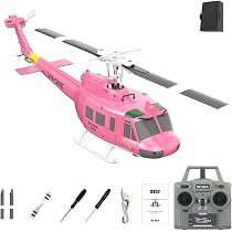 RC ERA UH-1 Huey RC Helicopter – 1:48 Scale, 6CH Brushless, 6-Axis Gyro, Altitude Hold, For Adults