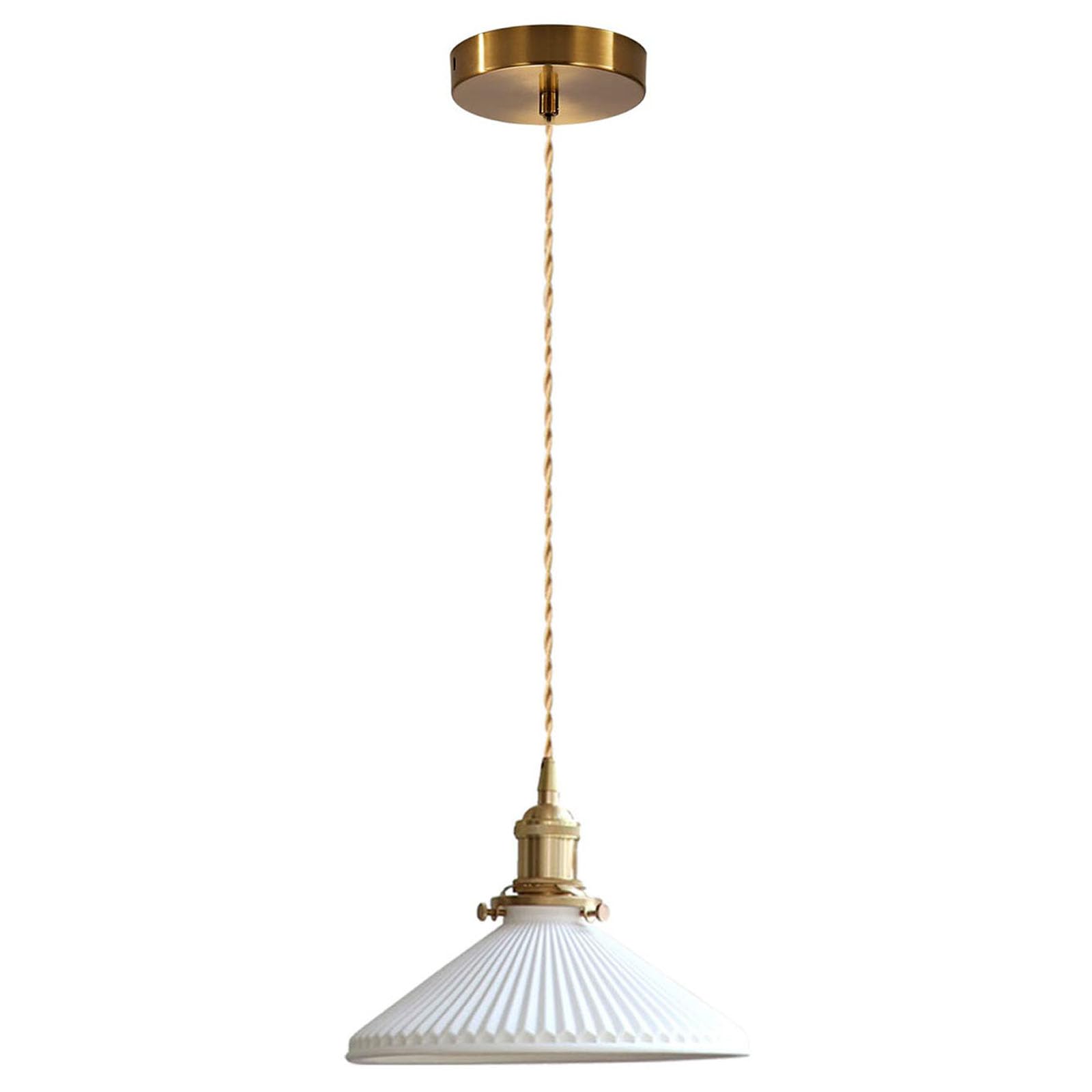 Photo 1 of ** FOR PARTS ONLY **
ESSZYIE Modern Pendant Light, Minimalist Pleated Ceramic Pendant Light, Kitchen Island Bedroom Dining Room Bar Pendant Lighting