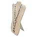 Ikee Design 2 Pieces of Burlap Covered Padded Wood Necklace Display with Easel, 8 3/4