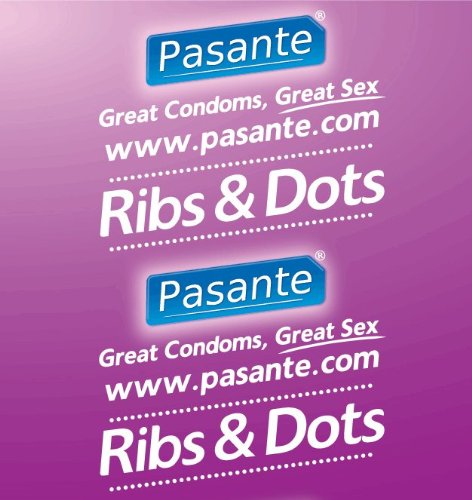 72 Pasante Ribs & Dots condoms by Pasante