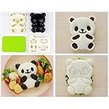 Excelity・Cute Panda Bear DIY Sandwich & Rice Cutter, Cake Bread Toast Mold Maker