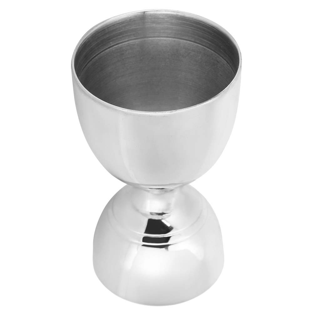 Cikonielf Double Head Cocktail Jigger Mixer Bartending Tool for Home Bar Party Accessory Silver, Gold, Rose Gold (Optional) (Silver)