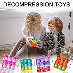 40 PCS Mini Pop Keychain Fidget Sensory