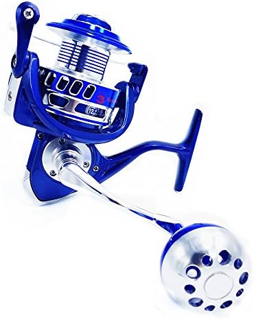 MAVLLOS Max Drag 25 Slow Jigging Reel Saltwater Fishing Spinning Reel 4000 9000 13BB Sea Waterproof Boat Reels Color Blue (6000 Series)