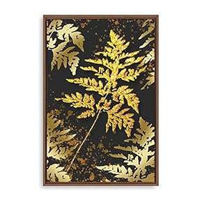 Framed Canvas Wall Art Golden Forest Canvas Prints Home Artwork Decoration for Living Room,Bedroom - 24x36 inches