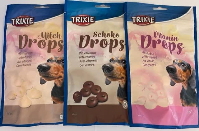 Dog Chocolate/Milk/Yoghurt Drops Variety Pack (3 x 200g Packets)