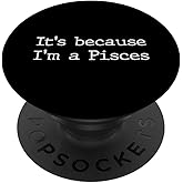 Pisces Horoscope Gifts Women Girls Men Zodiac Sign Astrology PopSockets Adhesive PopGrip