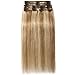 Clip in Human Hair Extensions 11 Inch #Salmon