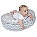 Boppy Luxe Nursing Pillow and Positioner, Chevron Whales, Ultra-soft minky fabric on one side with adorable appliqué and coordinating piping