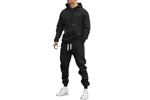 ZGHQHCDRH Mens Track Suits 2 Piece Set Long Sleeve Hoodies and Sweatpants Cotton Sweatsuits Sets Athletic Training