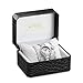 MAMONA Women's Watch Bracelet Gift Set Crystal Accented Ceramic/Stainless Steel L68008GT (White)