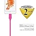 Linkpin MFi Certified PVC Lightning Cable for Apple iphone 5, 5s, 5c, 6, 6 Plus, 6s, 6s Plus, ipod Touch 5, 6, ipod Nano 7, ipad Mini 1, 2, 3, 4, ipad 4, Air, Air 2, ipad Pro 2 (3ft/1M) - Pink