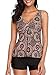 LAMISSCHE Womens 2 Piece Swimsuits Tankini Top Set with Boy Shorts Slimming Swimdress Swimwear