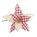 FUNARTY 1 Pieces Artificial Poinsettia Christmas