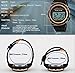 Fanmis Multi Function Alarm Stopwatch Digital LED Quartz Watch Solar Power Black Sports Watches (Blue)