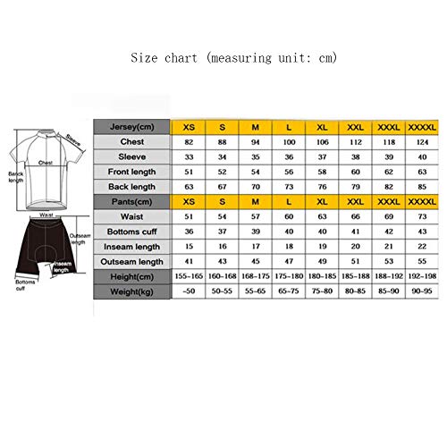Short Sleeve Cycling Jersey Cycle Riding Jerseys Biking Shirt with Quick Dry Breathable Fabric,style2,XXL - Image 4