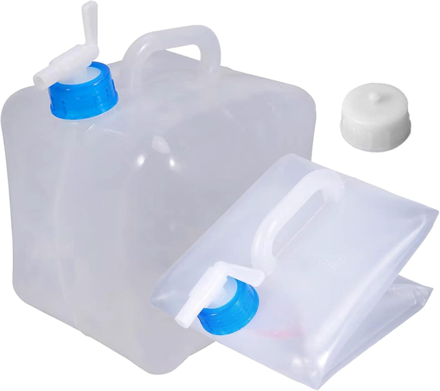 Taasmoog 10L Collapsible Water Container with Spigot, Camping Water Storage Carrier Jug for Outdoor Camping Hiking & Emergency Survival Kit