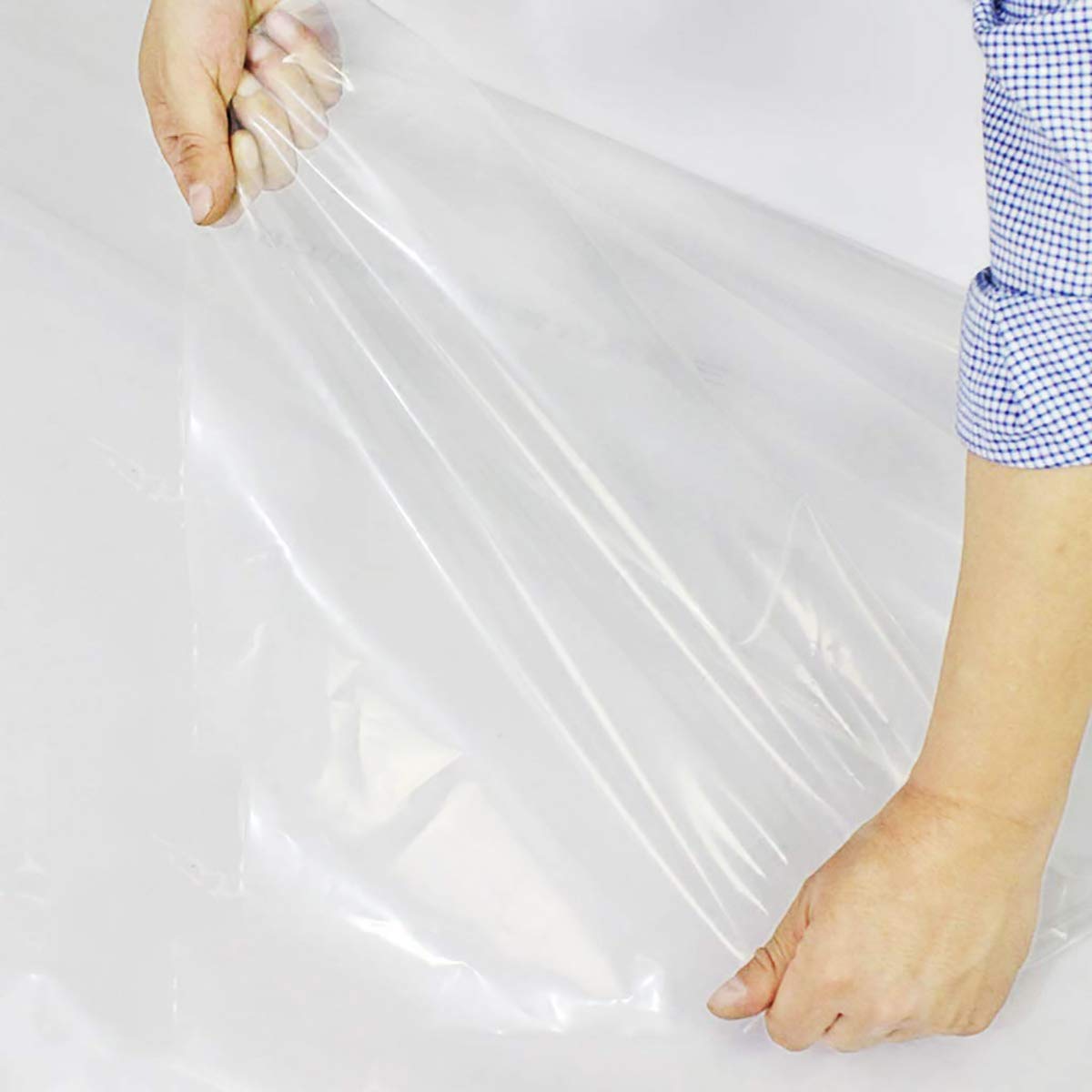 ZJFSX Outdoor Tarp Waterproof Heavy Duty 1m Clear Tarps with Grommets