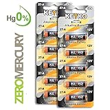 A27 Alkaline 12V Battery 27A . 10-Pcs Pack Genuine KEYKO ® JAPAN High Tech™ for Remote controls , alarm , keyless entry , electronics and so more