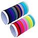 69 Pcs Multicolored Hair Ties Bulk 3mm Elastic Bands No Metal Elastics Soft Ponytail Ties Holders for Hair Women Men